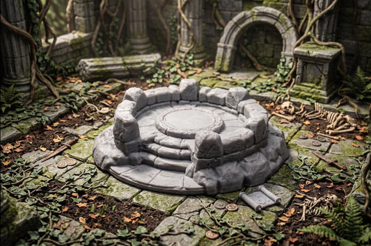 Ancient Ritual Platform DND Pathfinder & Fantasy Wargaming Terrain