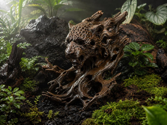 Ancient Leopard Totem - Terrarium & Aquarium Decor