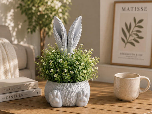 Bunny Bloom Ears | Decorative Planter Insert, Easter Spring Decor