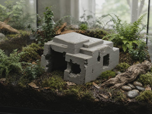 Concrete Hideout Ruins – Terrarium & Aquarium Decor